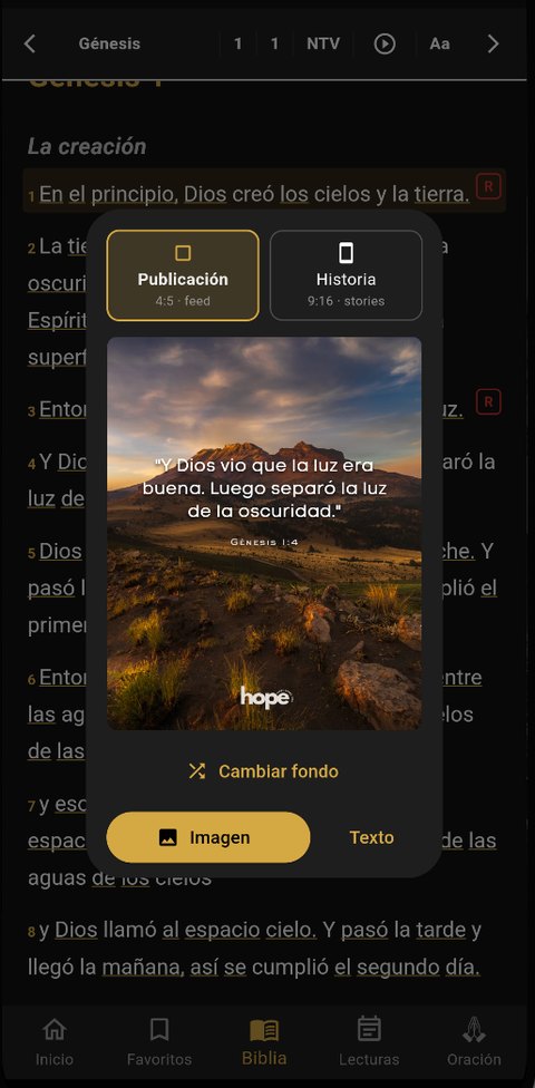 Compartir versículo como imagen
